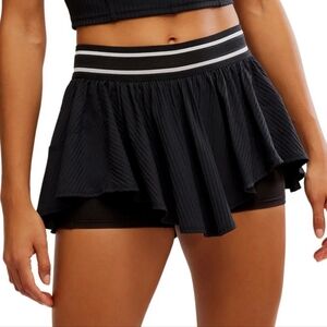 FP Movement Black Sultry Athletic Mini Skort Size L